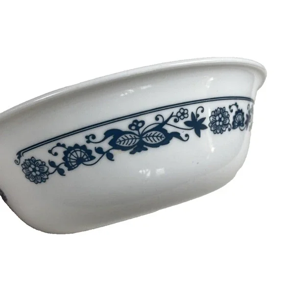 Corelle Corning 2 Vtg Old Town Blue Onion Soup Cereal Bowls + Campbell MmMm Good - Picture 3 of 13